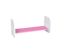 Półka wisząca pojedyncza Lendo 60 cm biało-różowa
