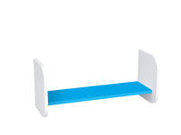 Półka wisząca pojedyncza 90 cm biało-niebieska