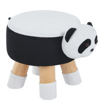 Miękka Pufa Dziecięca PANDA Pluszowa Czarno-Biała