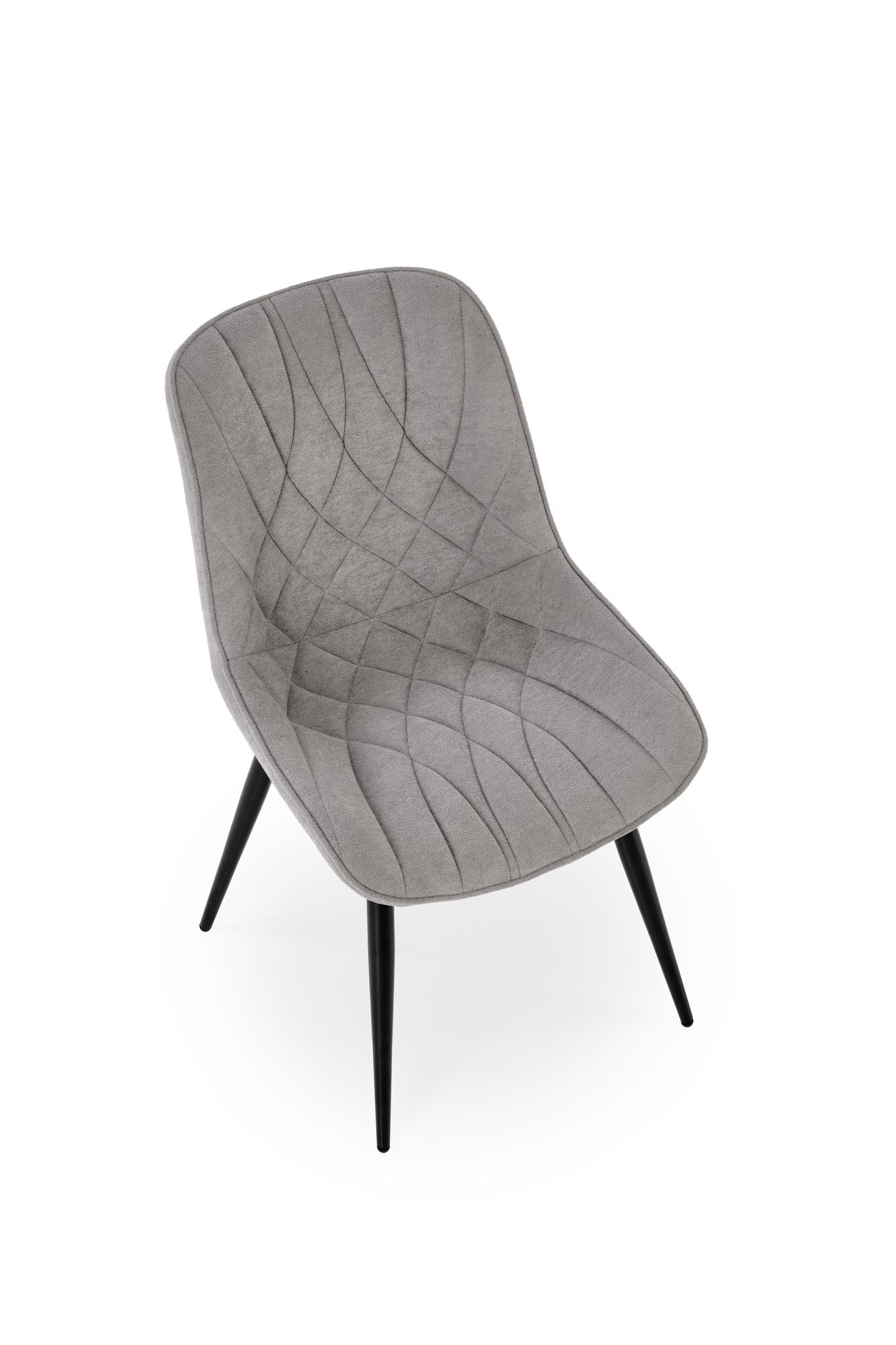 Krzesło MILAN – nowoczesne tapicerowane krzesło w eleganckim popielatym odcieniu.