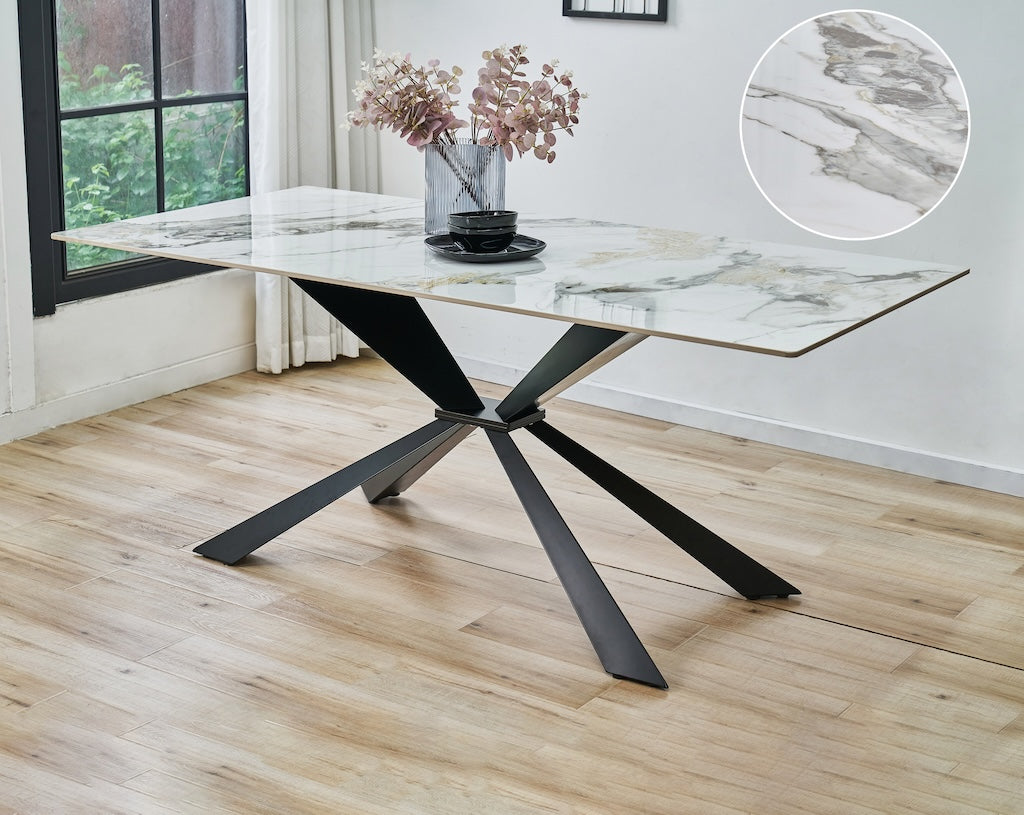 Stół Moliani FORNIS 180x90cm - marmur Calacatta