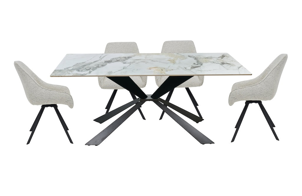 Stół Moliani FORNIS 180x90cm - marmur Calacatta