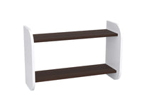 Półka Podwójna Wisząca 70cm Biało Wenge Lendo Płyta Laminowana