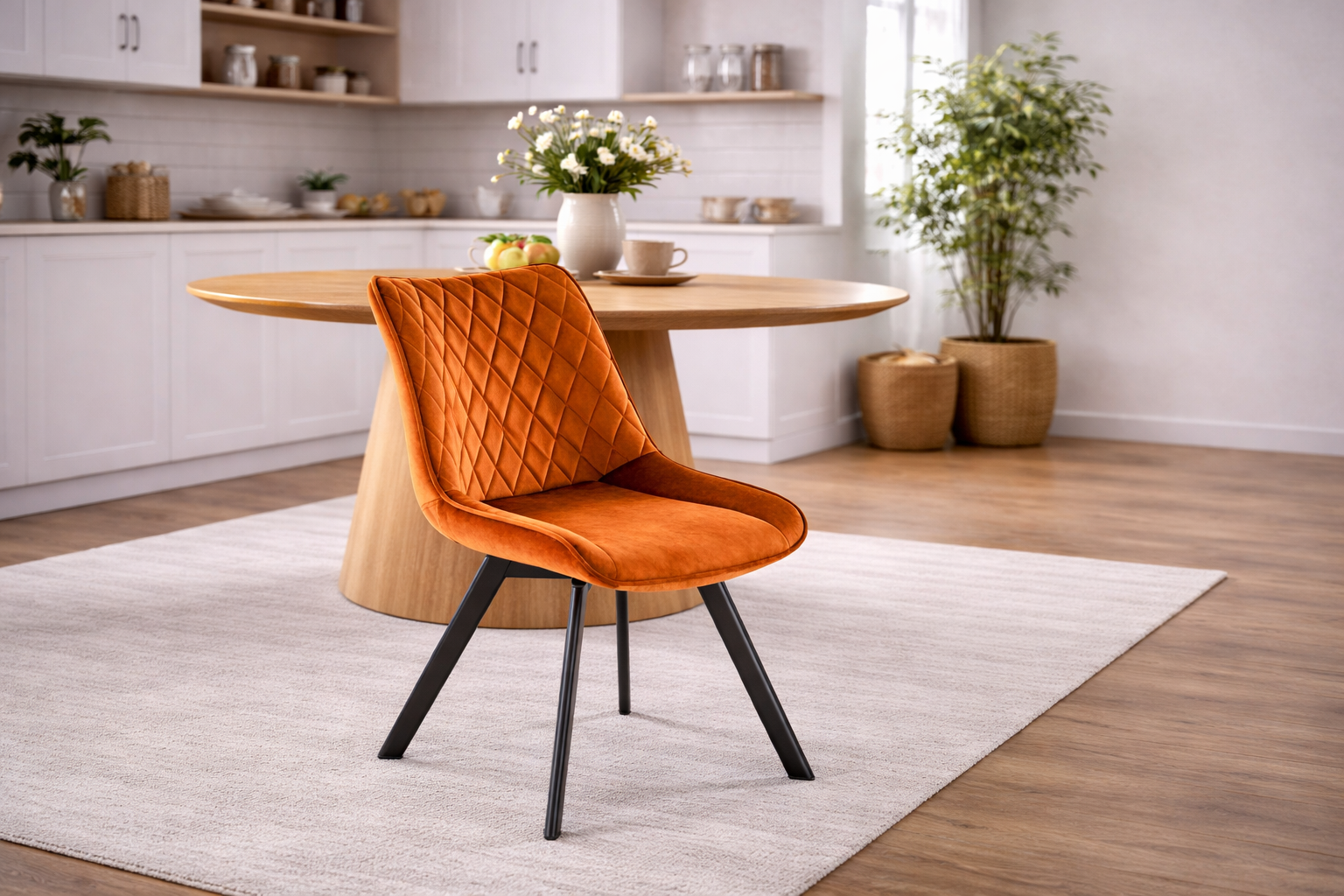 Krzesło Draco - welurowy cynamon