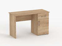 Biurko Franek 120 cm z pojemną szufladą sonoma nowoczesne eleganckie