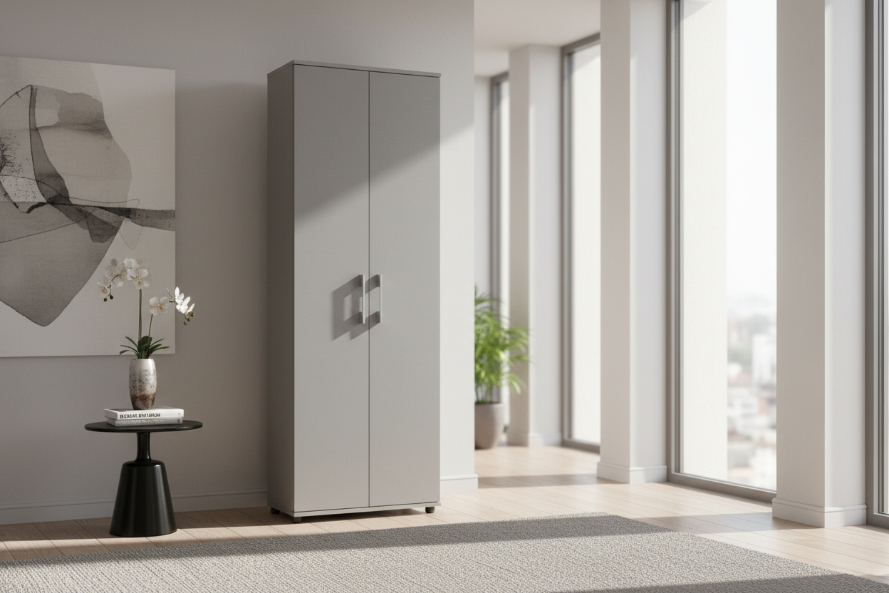 Regał szafa G na segregatory 60 cm szary